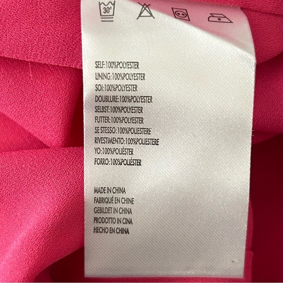 NWT, Shades of Rose Women’s Floral Phoenix Asymmetrical Neck Pink Midi Dress, S - Picture 10 of 11